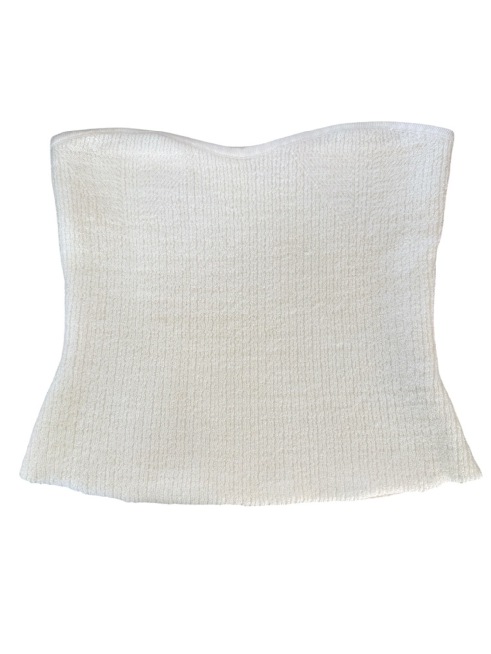 Emory Park Textured Knit Tube Top Mohair Blend Size M